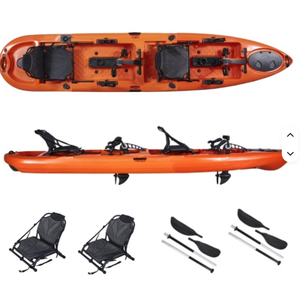 Kayak double LSF 2 places pour la pêche, construction en plastique HDPE, moteur inclus - Utilisation en lacs et rivières - Product Image 1