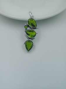 Colgante de Peridoto, Piedra Preciosa, Plata de Ley 925, Joyería Hecha a Mano, Regalo de Piedra Natal de Agosto para Mujer - Product Image 6