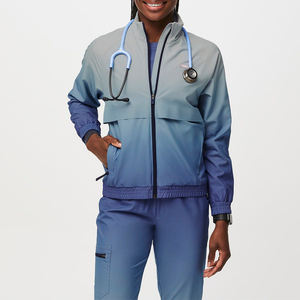 แจ็กเก็ตขัดตัวสำหรับแพทย์พยาบาลพยาบาลทางการแพทย์ใส่ได้ทั้งชายและหญิงมีซิปสำหรับใส่ได้ตามต้องการโลโก้ - Product Image 3