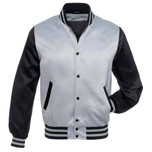 Blouson aviateur en peau de mouton satiné durable pour hommes vêtements d'hiver haute performance col en O tenue décontractée à la mode conception spéciale - Product Image 1
