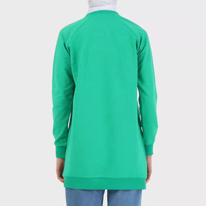 Couvre-corps Vêtements de sport musulmans Costume islamique Femmes musulmanes Sweat à capuche Modeste Coton Fitness Wear Sweats à capuche pour femmes - Product Image 2