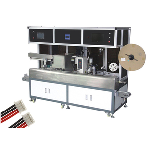 Crimping Usage Automatic Flat Pvc Cable Peeling 2 Flat Pin Plug Insert Crimping <b>Machine</b> - Product Image 1