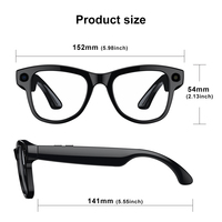 Gafas Inteligentes M02 Ultra para Viajes y Negocios, con Cámara HD, Grabación de Fotos y Vídeos, Llamadas, Traducción por IA, Asistente de Voz