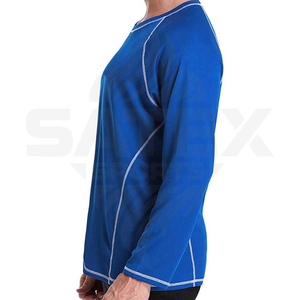 Rashguard MMA unisexe à manches longues, compression respirante, séchage rapide, UPF50+, hauts d'entraînement de gym, course à pied pour hommes et femmes - Product Image 3