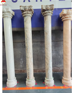 GuangZhou Brothers Stone - Columnas Redondas de Piedra Natural de Estilo Europeo, Diseño de Edificios de Lujo, Columnas Romanas de Mármol Sólido - Product Image 1