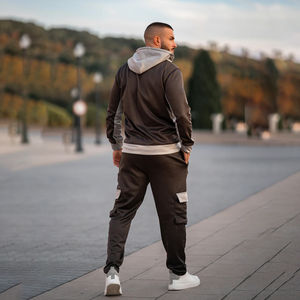 2025 Hot Sale 100% Polyester Breathable Winter Graphic Screen Print Tracksuit Streetwear Custom 3d Puff 2 Pieces Hoodies <b>Joggers</b> - Product Image 2