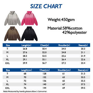 Alta calidad 450GSM Zip-Up Hoodie Hombres Retro Streetwear Oversized Gradient Acid Washed hoodies - Product Image 3