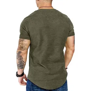 Camisetas Deportivas Cortas de Diseño Holgado al por Mayor para Hombre, 100% Algodón Satinado de Alta Calidad, Logotipo y Colores Personalizados OEM - Product Image 5