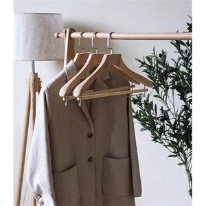 GREAT HANDMADE BEST High Quality Boutique Style a Grade Lotus Wooden Hanger With Notches with Bar Suit Hanger - Product Image 2
