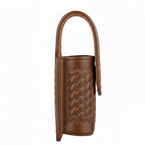 Durable Pu Leather Pepper Spray Holder <b>Keyring</b> Travel Outdoor Self Defense Custom Logo Pepper Spray Pouch - Product Image 4