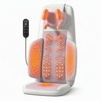 Coussin de massage électrique à points fixes Shiatsu pour le bas du dos, massage thaïlandais complet du dos et des fesses, siège de massage vibrant