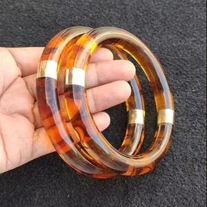 Bracelets en résine de marque de haute qualité hautement polis avec un style coloré de conception de modèle d'ange pour les filles faites à la main en Inde - Product Image 1