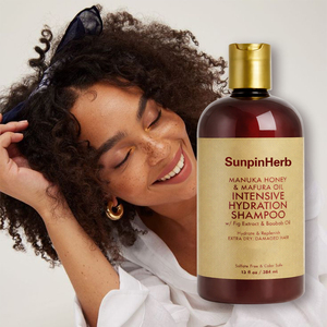Champú Nutritivo e Hidratante con Miel de Manuka, Aceite de Mafura y Manteca de Karité para Cabello Extra Seco, Dañado y Rizado - Product Image 1