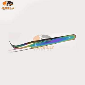 Pince à cils en acier inoxydable de haute qualité toutes formes outil de maquillage de couleur bleue pour les femmes de Volume russe - Product Image 6