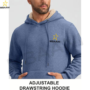 Athletic Sweatshirts <b>Sherpa</b> <b>Hoodie</b> in All Sizes and Customized Color. - Product Image 4