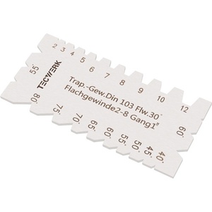 Jeu de tarauds et filières pour tournage/filetage, calibre acier, trapézoïdal, Whitworth - TECWERK - Product Image 1