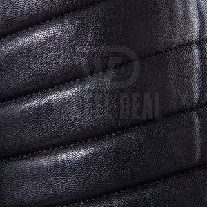Chaqueta de cuero informal impermeable para hombre más vendida con cuello levantado, chaqueta OEM de invierno con diseño de etiqueta privada duradera a la venta - Product Image 6