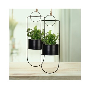 En métal Pots de fleurs en fer Jardinières Design unique Pots de fleurs décoratifs pour la maison Jardinières suspendues au prix le plus bas - Product Image 4