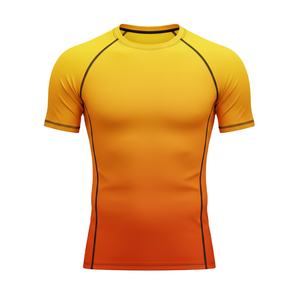 Camiseta de compresión sublimada al por mayor para hombres, mujeres y niños, para MMA, BJJ, Jiu Jitsu, entrenamiento sin gi, duradera, personalizada, para natación. - Product Image 1