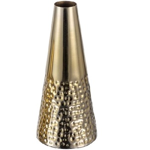 Stylish Coastal Metal Flower <b>Vase</b> with Brass Finish Stainless Steel Tabletop <b>Vase</b> for Home Decor Luxury Modern <b>Gold</b> Color - Product Image 5
