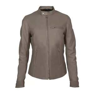 Veste en cuir véritable de haute qualité pour femmes à la mode veste d'hiver personnalisée nouveau col montant classique Slim Fit poche 4XL - Product Image 3