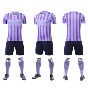 Conjunto de uniforme de fútbol personalizable de secado rápido para hombre y mujer, jersey de partido de entrenamiento compatible con OEM, ropa de fútbol con estampado de logotipo y nombre - Product Image 2