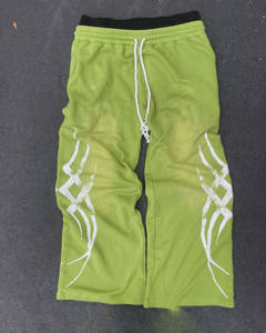 Pantalon de survêtement évasé vintage de haute qualité pantalon de survêtement évasé avec impression de lavage à l'acide pantalon de survêtement de sueur ample pour hommes - Product Image 3