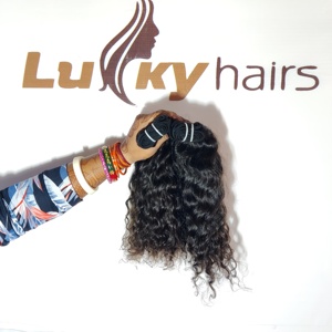 Vente en gros 100% naturel cuticule aligné donneur indien extensions de cheveux humains bruts vague profonde bouclés Remy cheveux style vague lâche - Product Image 2