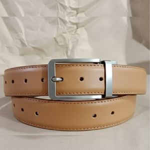 Cinturón de Cuero Genuino para Hombre, Estilo Clásico, Casual y Formal, Cinturón Duradero - Product Image 1