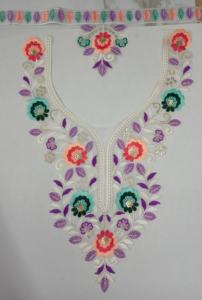 Elegante cuello bordado de tela de red con trabajo de lentejuelas para blusa Kurti Sari vestido escote moda boutique sastrería - Product Image 6