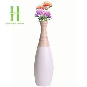 ชุดที่มีข้อมูลจำเพาะสูงแจกันตกแต่งโต๊ะทำจากไม้ไผ่3ชิ้นบรรจุภัณฑ์แบบกำหนดเองดีไซน์ทันสมัยสำหรับตกแต่งบ้านผลิตในเวียดนาม - Product Image 6