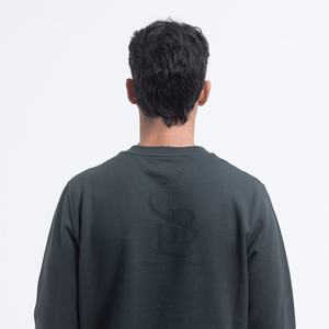 100% algodón personalizado de alta calidad regular serigrafía sudaderas manga hombres cuello redondo pulóver sudadera precio al por mayor - Product Image 2