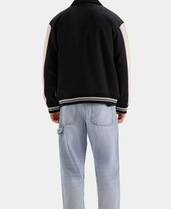 Chaqueta Universitaria con Botones de Moda, Chaqueta Universitaria Personalizada al por Mayor, Chaqueta Estilo Universitario Estadounidense, Chaqueta Deportiva con Letras - Product Image 6