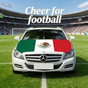 2026 USA Canada Mexique Coupe du Monde de Football Articles de Support pour Supporters Produits de Fanfare Personnalisables Housse de Capot de Voiture - Product Image 1