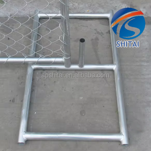 Clôture temporaire pour extérieur Clôture galvanisée à maillons de chaîne Clôture à maillons de chaîne soudés au diamant pour parking - Product Image 5