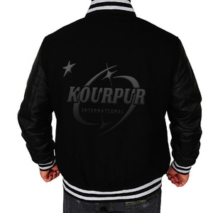 2025 Custom Made Men's College Varsity <b>Jacket</b> <b>Canvas</b> with Leather Sleeves for Daily Wear Reasonable Price - Product Image 2
