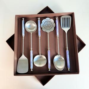Ensemble de 6 ustensiles de cuisine en acier inoxydable de haute qualité, nouveau design luxueux pour la cuisine et la maison, ensemble d'ustensiles de cuisine, ensemble d'outils de cuisine - Product Image 1