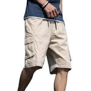 กางเกงขาสั้นคาร์โก้ผู้ชายแบบสั่งทำพิเศษสำหรับฤดูร้อน คุณภาพสูง กางเกงขาสั้นคาร์โก้ขนาดใหญ่พิเศษ มีกระเป๋าข้างสำหรับผู้ชาย - Product Image 1