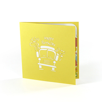 Tarjeta de Felicitación 3D de Cumpleaños del Fabricante con Modelo Pop-up, Diseño Personalizado
