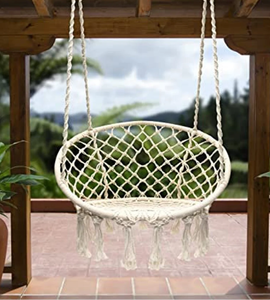 <b>Indoor</b> <b>Hammock</b> Swing COTTON HANDMADE NATURAL Baby Swing Set Style Color Baby Bedside Sleeper - Product Image 2