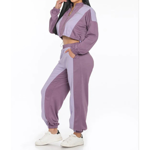 Nouvel arrivage de vêtements d'hiver 100% coton de haute qualité pour femmes, ensembles décontractés courts, pantalon cargo vintage de haute qualité - Product Image 2