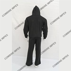 ชุดวอร์มผ้าฟลีซสำหรับผู้ชายผ้าฝ้าย100% เป็นมิตรกับสิ่งแวดล้อมชุดครอปซิปแบบวินเทจ - Product Image 4