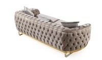 Vente flash : Ensemble de canapés modulaires en bois réglables de style moderne Madrid, fabriqué en Turquie, haute qualité, deux places, pour salons