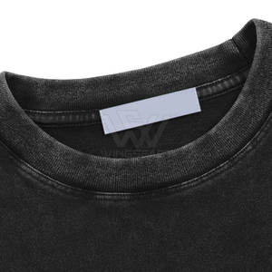 Venta al por mayor diseño personalizado básico ácido lavado sudadera para hombres Venta caliente nueva llegada hombres ácido lavado sudadera - Product Image 5