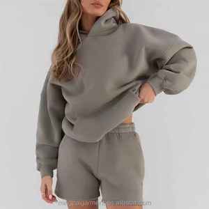 Women's Casual Long-Sleeve Pullover Stylish Hooded With Front Pocket Woven New Fashionable <b>Tops</b> for Women OEM - Product Image 4