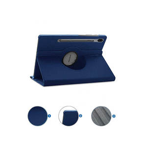 Étui rotatif Netzy pour Galaxy Tab S7 FE LTE (T737-T736-T733-T730) couleur violette compatible avec les tablettes - Product Image 4