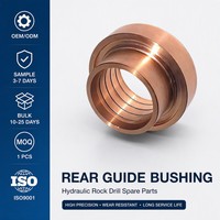 Pièces de rechange pour perforatrice hydraulique : Piston d'impact, Douille de guidage arrière, Accessoires pour foreuse minière et Jumbo de forage de roche