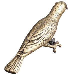 Estatuilla de pájaro carpintero artesanal de latón estatuilla de pájaro antiguo escultura de pájaro en miniatura hogar jardín decorativo figura de pájaro de lujo en venta - Product Image 1