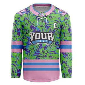 Uniforme de equipo de hockey sobre hielo para adultos de secado rápido y traje de entrenamiento con serigrafía para partidos y prácticas - Product Image 1