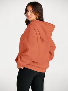 Sudaderas Modernas para Mujer, Deportivas, de Invierno, Tejido de Felpa Suave, Ligero, de Algodón Transpirable, Ecológico, Corte Regular, Casual - Product Image 4